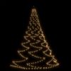 vidaXL Boom met metalen haak en 260 LED's wandmodel 3 m warmwit