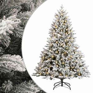 vidaXL Kunstmatige Inklapbare Kerstboom 120 cm 150 LED's Warmwit