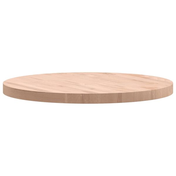 vidaXL Tafelblad rond &Oslash;70x4 cm massief beukenhout