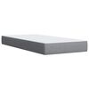 vidaXL Boxspring met matras stof lichtgrijs 80x200 cm