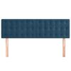 vidaXL Hoofdborden 2 st 72x5x78/88 cm fluweel donkerblauw