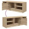vidaXL Tv-meubel 102x35,5x36,5 cm bewerkt hout sonoma eikenkleurig