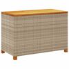 vidaXL Tuinbox 110x55x63 cm poly rattan en acaciahout beige