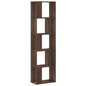 vidaXL Boekenkast 5-laags 45x23,5x162,5 cm hout bruin eikenkleurig