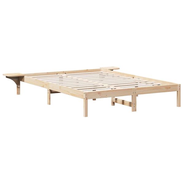 vidaXL Bedframe Naturel 150 x 200 cm Massief grenenhout