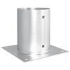 vidaXL Ronde grondanker 12 st zilver 18 x 18 x 15 cm Metaal
