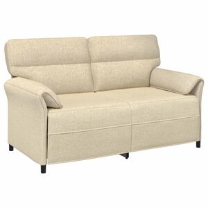 vidaXL Bank 100% polyester metalen frame MDF, Multiplex