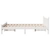 vidaXL Bedframe zonder matras massief grenenhout wit 140x190 cm