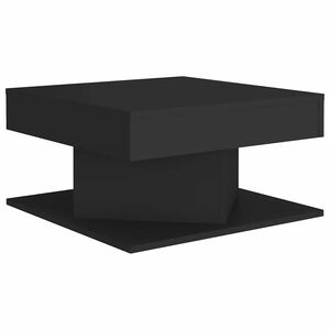 808369 vidaXL Salontafel Zwart 57x57x30 cm Bewerkt hout