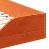 vidaXL Bedframe Wasbruin 80 x 220 cm Massief grenenhout