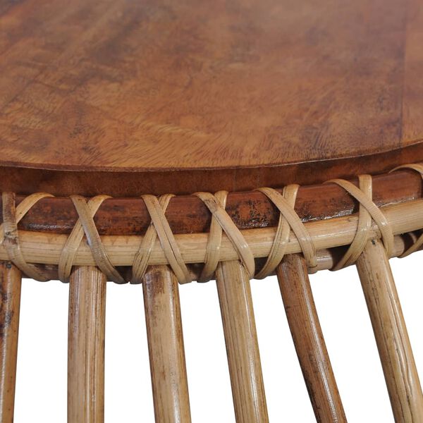 vidaXL Salontafels 2 st natuurlijk rattan