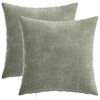 vidaXL Kussensloop 2 st HEERLEN Groen 35 x 35 cm Chenille Stof