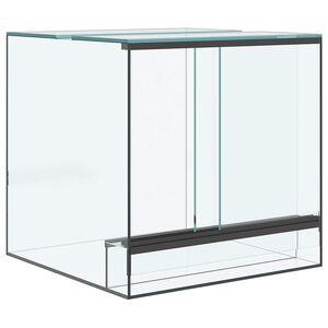 vidaXL Terrarium met opslag Transparant 30 x 30 x 30 cm Glas