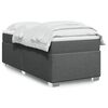 vidaXL Boxspring met matras stof donkergrijs 90x190 cm