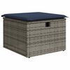 vidaXL 7-delige Loungeset met kussens poly rattan acacia bruin