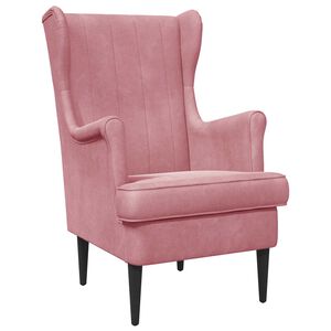 vidaXL Fauteuil Roze Fluweel