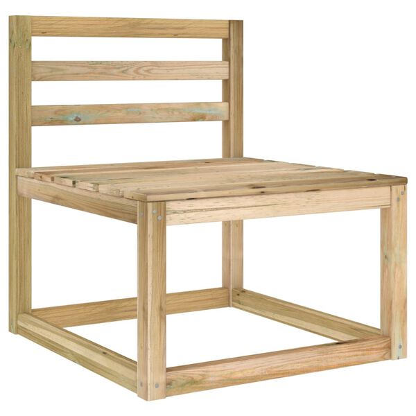 vidaXL 3-delige Loungeset met kussens bamboe donkergrijs