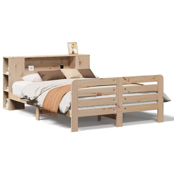 vidaXL Bedframe zonder matras massief grenenhout 120x190 cm