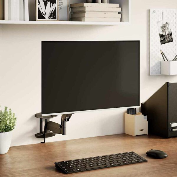 vidaXL Monitor-muurbeugel 27 inch scherm gasveer 10 kg