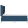 vidaXL Boxspringbed met Matras Donkergrijs 90x190 cm Blauw 80 x 200 cm