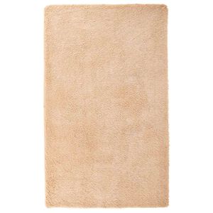 vidaXL Hoogpolig vloerkleed NAVARRA 80x150 cm polyester beige
