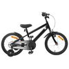 vidaXL Kinderfiets 16 Inch voor 4-6 jaar oud Zwart