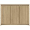 vidaXL Dressoir 102x33x75 cm bewerkt hout sonoma eikenkleurig