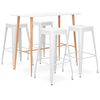 vidaXL 5-delige Barset wit