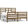 vidaXL Bedframe massief hout honingbruin 150x200 cm