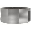vidaXL Plantenbak Zilver 120 x 120 x 50 cm Roestvrij staal
