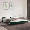 vidaXL Bedframe zonder matras 180x200 cm fluweel donkergroen