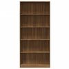 vidaXL Boekenkast 80x24x175 cm bewerkt hout bruin eikenkleur
