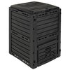 vidaXL Tuincomposter Zwart 59,5 x 60 x 81,5 cm 280 l 100% PP