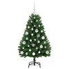 vidaXL Kunstkerstboom met 150 LED Groen 120 cm PVC en Metaal