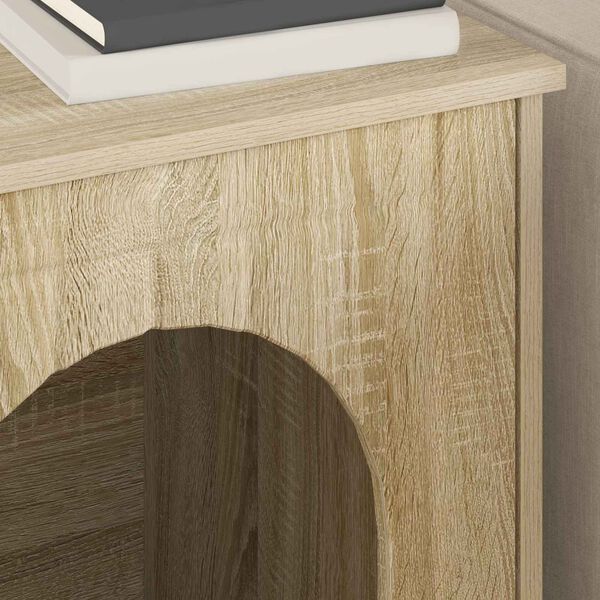 vidaXL Kattenhuis Sonoma 53 x 52 x 62 cm Bewerkt hout