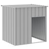 vidaXL Hondenhok met dak lichtgrijs 110x103x109 cm gegalvaniseerd staal