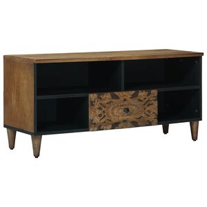vidaXL TV-kast Bruin 100 x 33 x 46 cm Massief Mango Hout