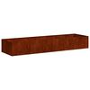 vidaXL Plantenbak roestig 280x80x40 cm weervast staal