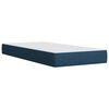 vidaXL Boxspring met matras stof blauw 80x200 cm