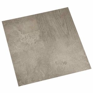 vidaXL Vloerplanken 5,11 m&sup2; 55 pcs PVC Donkerbruin en Grijs