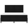 vidaXL Boxspring bed met LED-stripverlichting Zwart 180 x 200 cm Stof