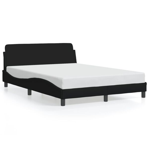 vidaXL Bedframe "Dover" stof zwart 140x200 cm