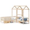 vidaXL Kinderbed met huisje massief grenenhout 90x190 cm