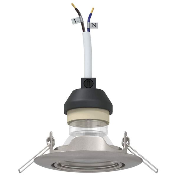 vidaXL Spotje 12 pcs Zilver 9 x 9 x 2.5 cm Metaal