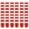 vidaXL Jampotten met wit met rode deksels 48 st 230 ml glas