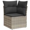 vidaXL Tuin Sofa Set 9 pcs Licht Grijs en Donker Grijs poly rattan