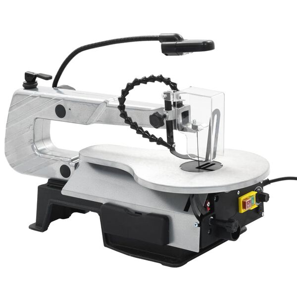 vidaXL Figuurzaagmachine met verlichting zaagdiepte 406 mm