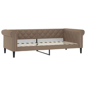 vidaXL Slaapbank 80x200 cm kunstleer cappuccinokleurig