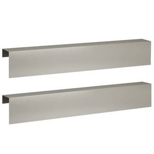 vidaXL Afdekprofiel voor tuinafboording 2 st 100 x 10 x 15 cm