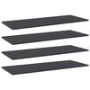 vidaXL Wandschappen 4 st 100x40x1,5 cm spaanplaat grijs